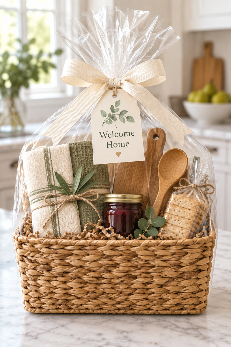 Welcome Home — gift basket by Gail's Sunshine Baskets